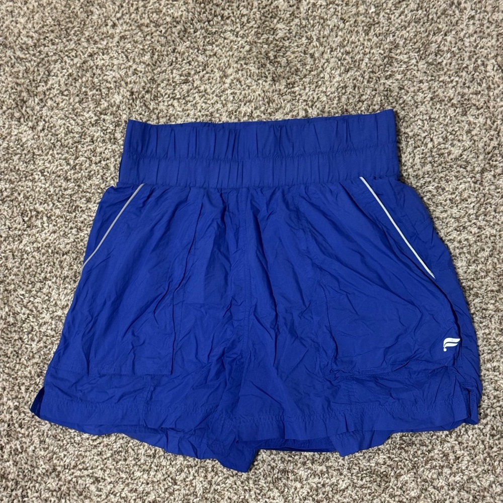 Fabletics Ultra High-Waisted Piped Nylon Shorts